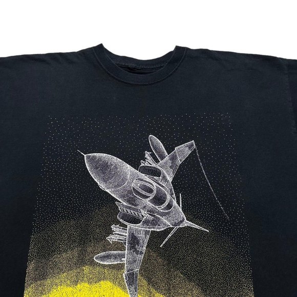 Y2K F4 Jet Double Sided T-Shirt - Picture 3 of 4